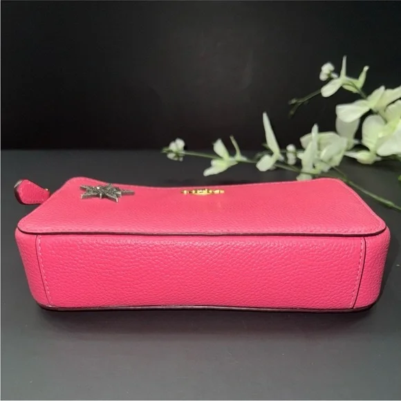 Coach Kira Crossbody wristlet 88484 Pink Double Zip Star Applique - Picture 14 of 14